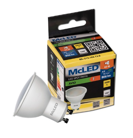 McLED LED žárovka 8W 230V GU10 3000K (ML-312.165.12.0)