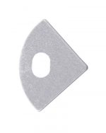 McLED koncovka s otvorem pro profil RS2 stříbrná (ML-762.041.74.1)